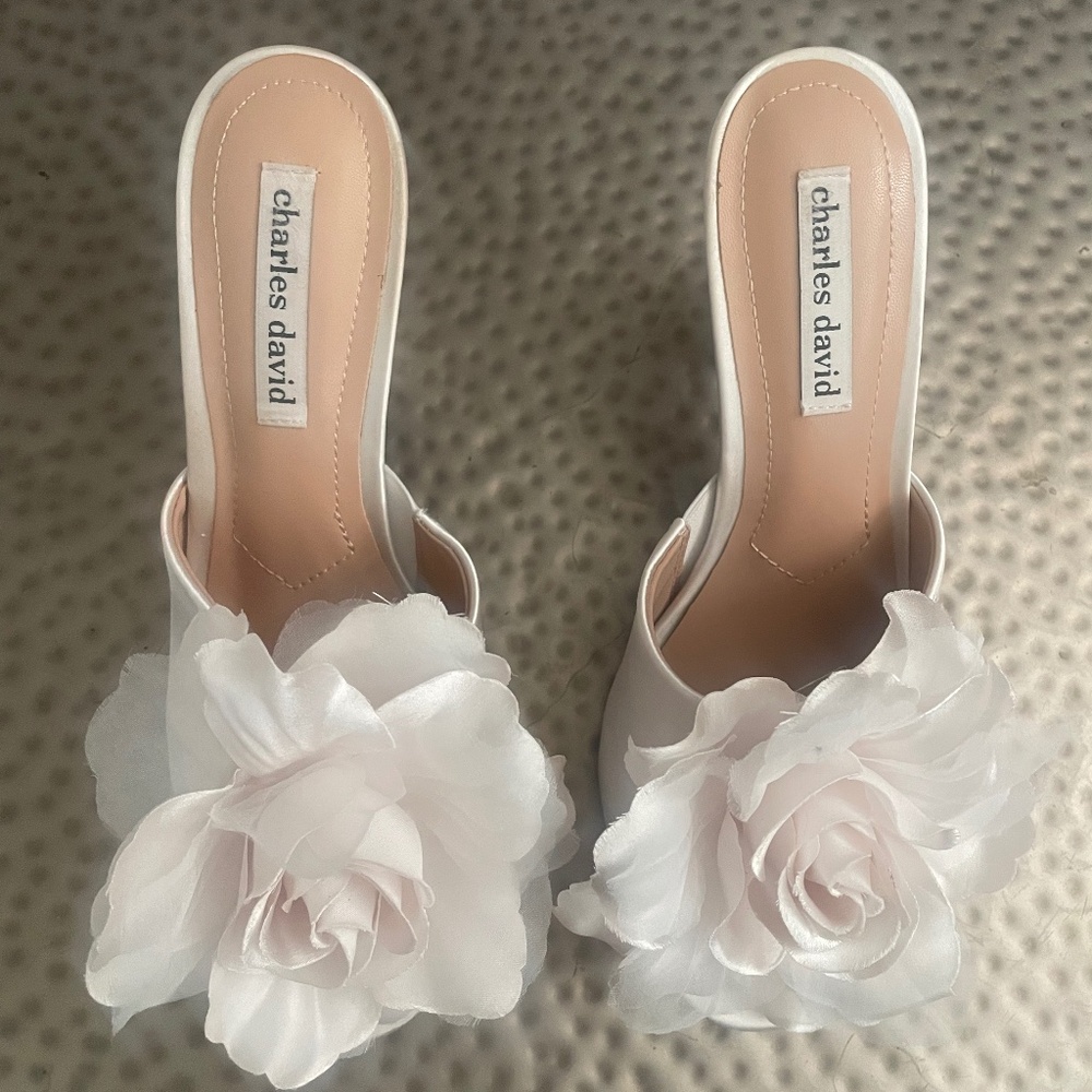 Charles David Floral Heels